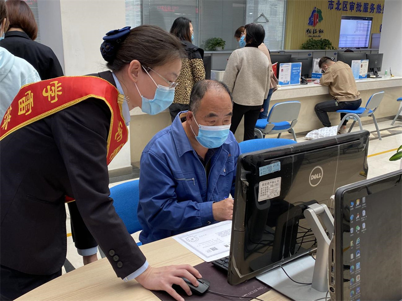 溫度、速度、力度 向企業(yè)群眾傳遞著市北營(yíng)商的態(tài)度