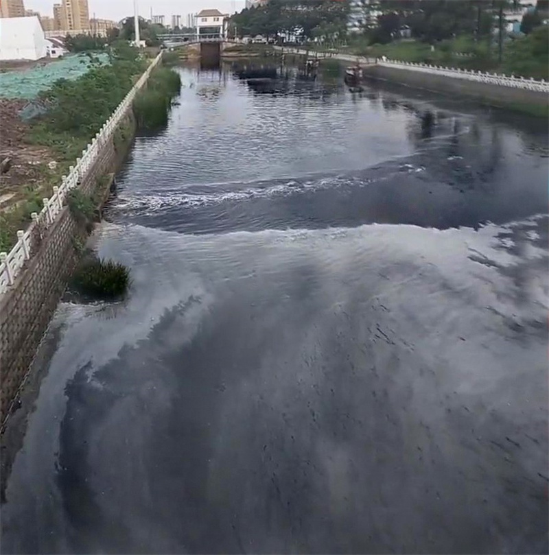 大量黑水直排玉帶河！連云港新海發(fā)電有限公司被舉報
