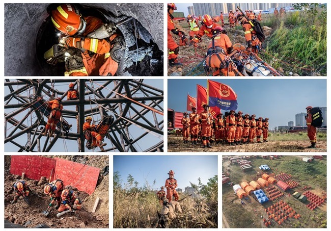 湖南省消防救援總隊舉行地震救援跨區(qū)域?qū)崙?zhàn)演練